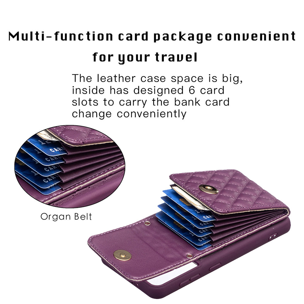 BF20 Phone Cover for Samsung Galaxy S21 FE 5G PU Leather Coated TPU Case with Card Holder and Strap BF20 Phone Cover for Samsung Galaxy S21 FE 5G PU Leather Coated TPU Case with Card Holder and Strap
